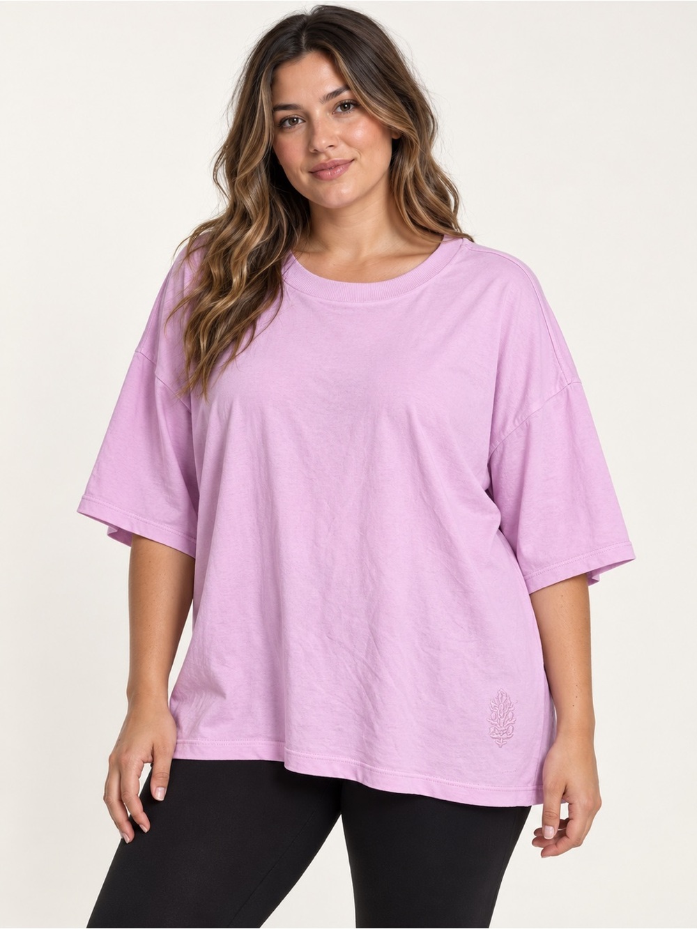 #990 NWT Free People FP Movement Tackle Tee Ultra Violet Pink Size L
